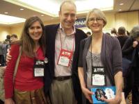 Booksellers Cynthia Compton, Matt Norcross, and Sarah Pishko